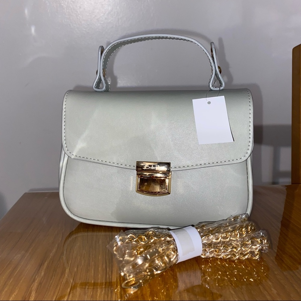 Gray Crossbody Bag